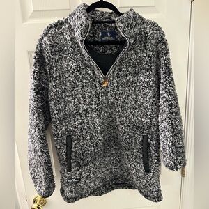 Simply southern grey Sherpa quarter zip